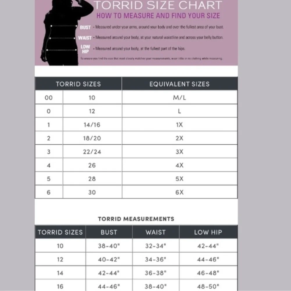 Torrid Curve Black Lace Under-It-All Crop Long Sleeve Top Bra Size 3 - Picture 12 of 12